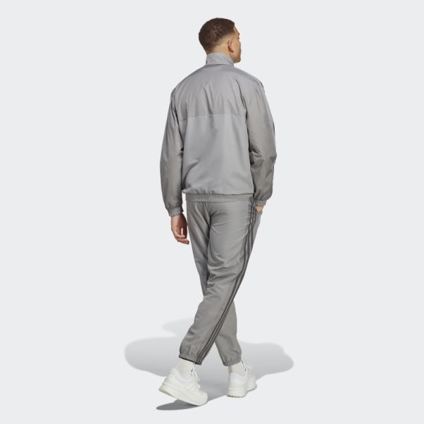 Survêtement Gris 1/4 Zip Tissé Adidas