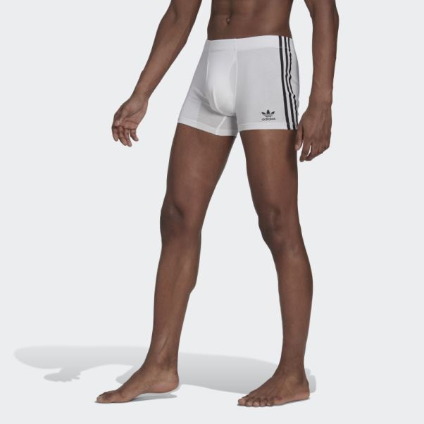 Slip Confort En Coton Flex à 3 Bandes (3 Paires) Adidas Blanc