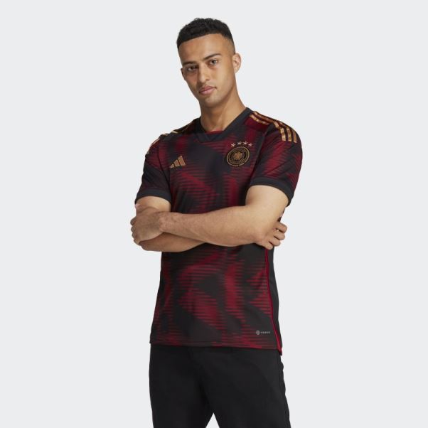 Maillot Allemagne 22 Extérieur Noir Adidas Chaud