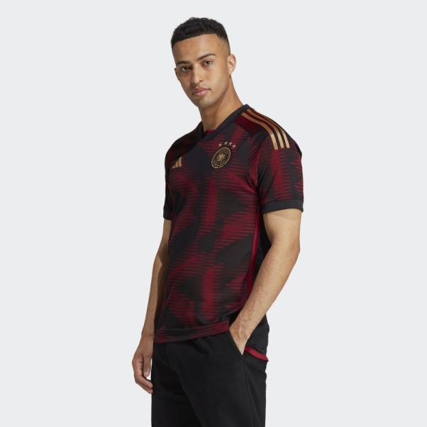 Maillot Allemagne 22 Extérieur Noir Adidas Chaud