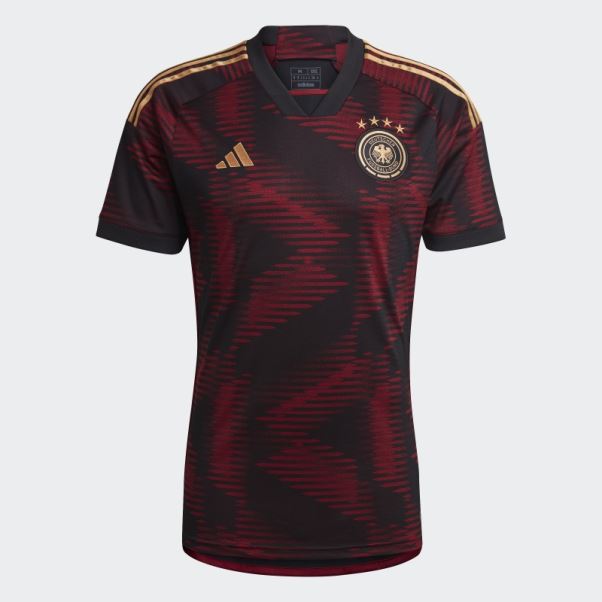 Maillot Allemagne 22 Extérieur Noir Adidas Chaud