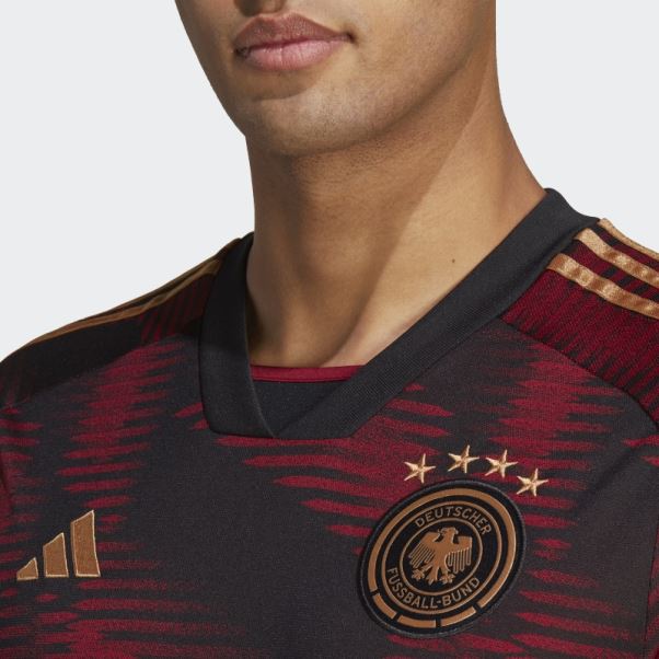 Maillot Allemagne 22 Extérieur Noir Adidas Chaud