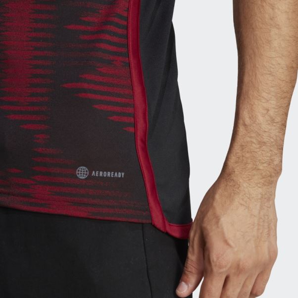 Maillot Allemagne 22 Extérieur Noir Adidas Chaud