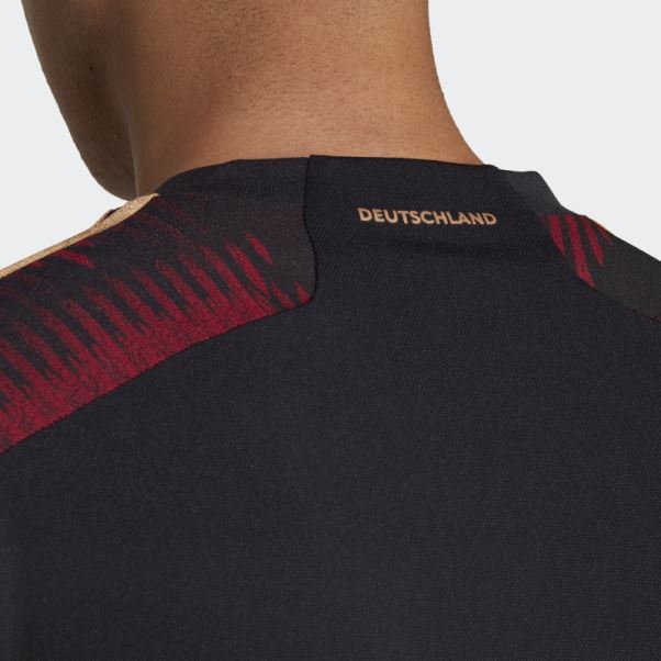Maillot Allemagne 22 Extérieur Noir Adidas Chaud