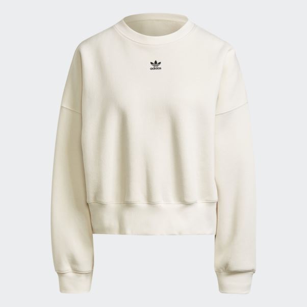 Sweat Adidas Adicolor Essentials Polaire Blanc