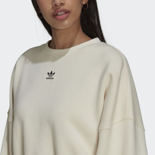 Sweat Adidas Adicolor Essentials Polaire Blanc