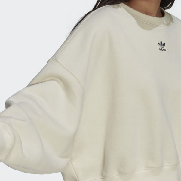 Sweat Adidas Adicolor Essentials Polaire Blanc