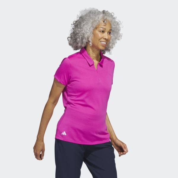 Polo De Golf Fuchsia Adidas Heat.rdy