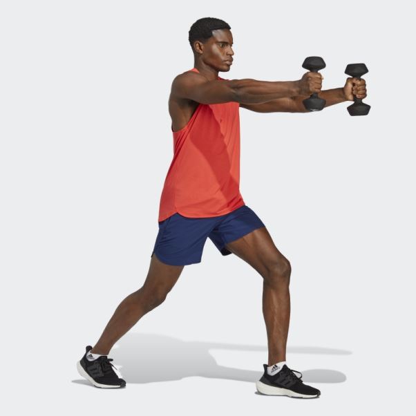 Conçu Pour L'entraînement Entraînement Débardeur Adidas Rouge