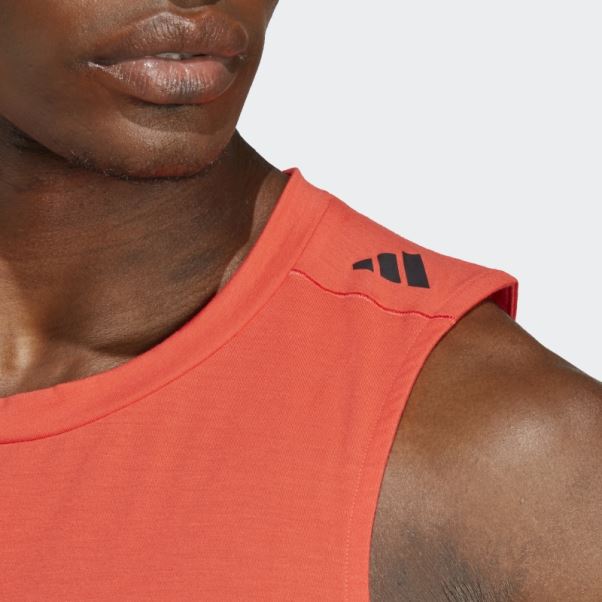 Conçu Pour L'entraînement Entraînement Débardeur Adidas Rouge