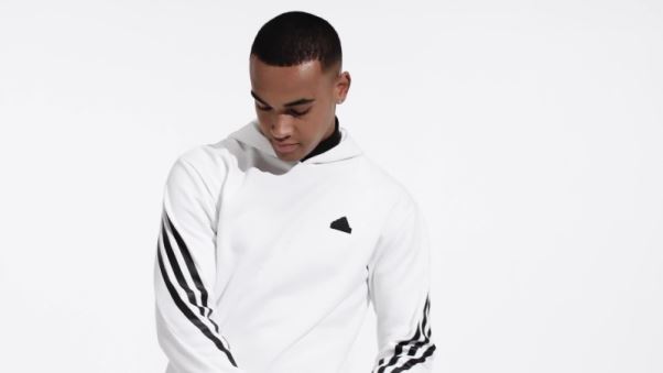 Future Icons Sweat à Capuche 3 Bandes Adidas Blanc
