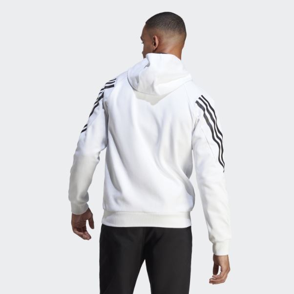 Future Icons Sweat à Capuche 3 Bandes Adidas Blanc