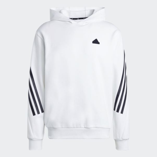 Future Icons Sweat à Capuche 3 Bandes Adidas Blanc