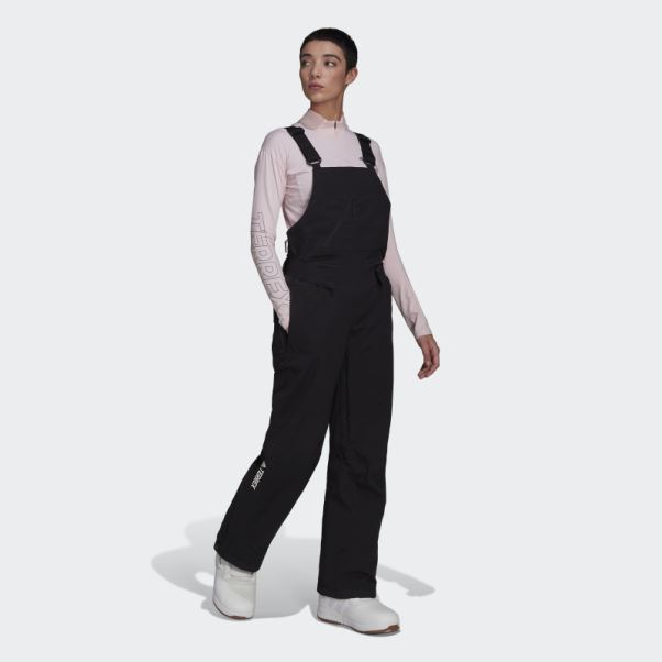 Pantalon à Bretelles Isolant à Deux Couches élégant Resort Adidas Noir
