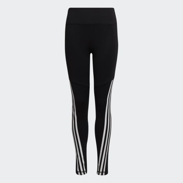 Adidas Optime Aeroready Collant D'entrainement 3 Bandes Noir