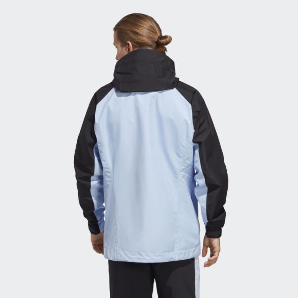 Veste De Pluie Adidas Terrex Xperior Gore-tex Paclite Bleu Aube