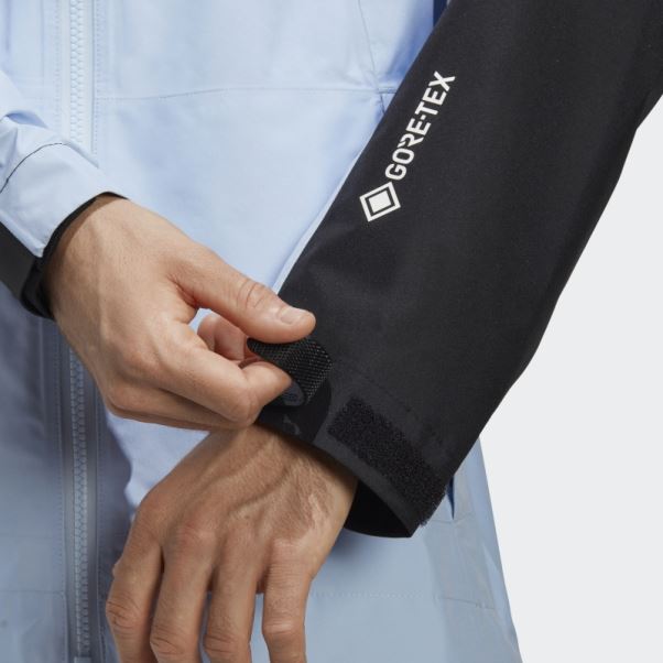 Veste De Pluie Adidas Terrex Xperior Gore-tex Paclite Bleu Aube