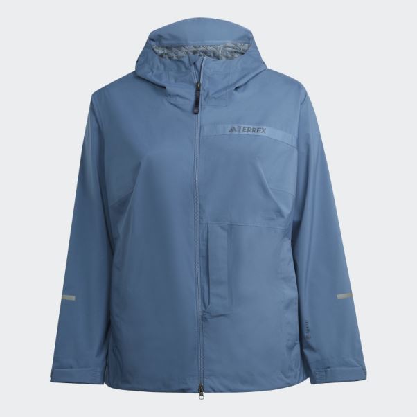 Veste De Pluie 2,5 Couches Terrex Multi Rain.rdy (grande Taille) Adidas Steel