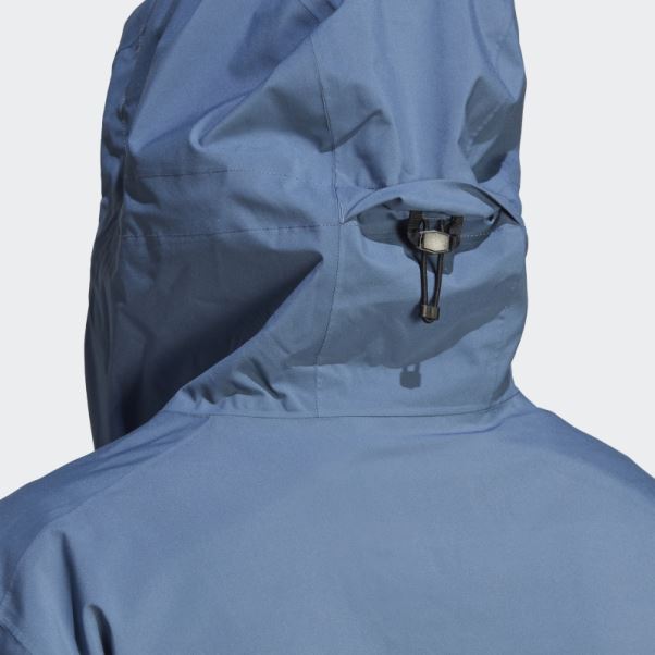 Veste De Pluie 2,5 Couches Terrex Multi Rain.rdy (grande Taille) Adidas Steel