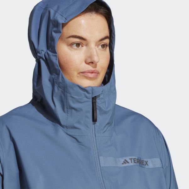 Veste De Pluie 2,5 Couches Terrex Multi Rain.rdy (grande Taille) Adidas Steel