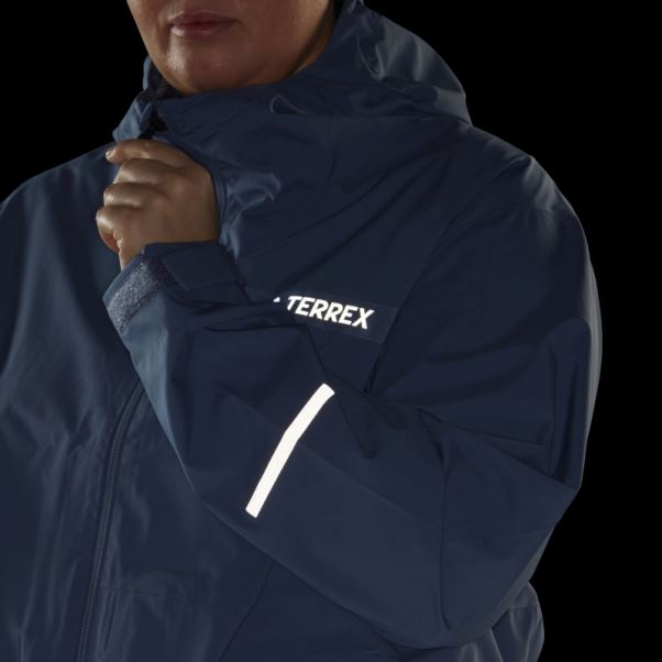 Veste De Pluie 2,5 Couches Terrex Multi Rain.rdy (grande Taille) Adidas Steel