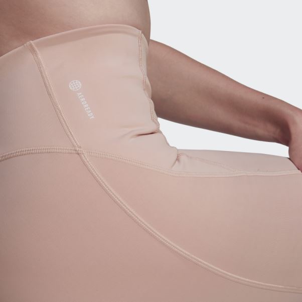Collants D'entrainement Hyperglam Rose Vapeur Adidas