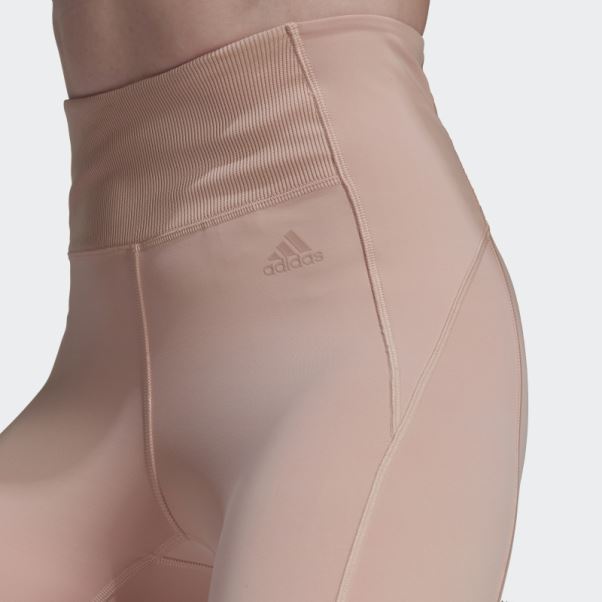 Collants D'entrainement Hyperglam Rose Vapeur Adidas
