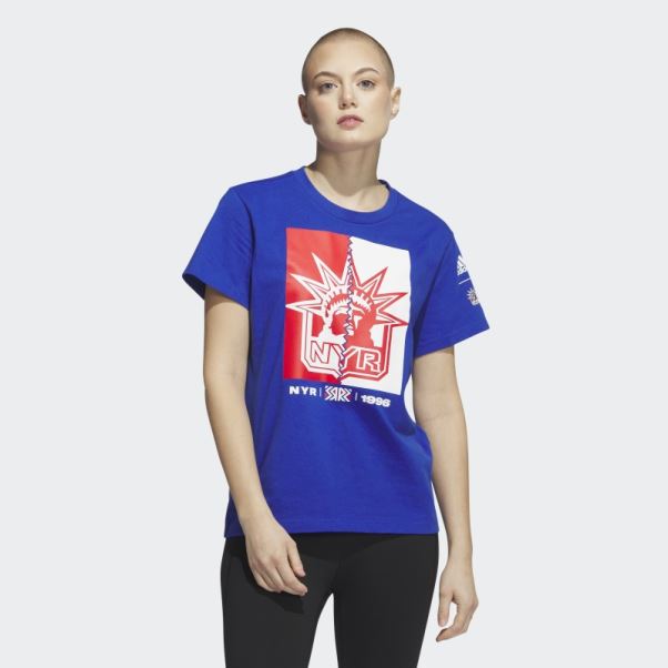 Tee Shirt Meneur De Jeu Adidas Rangers Bleu Royal
