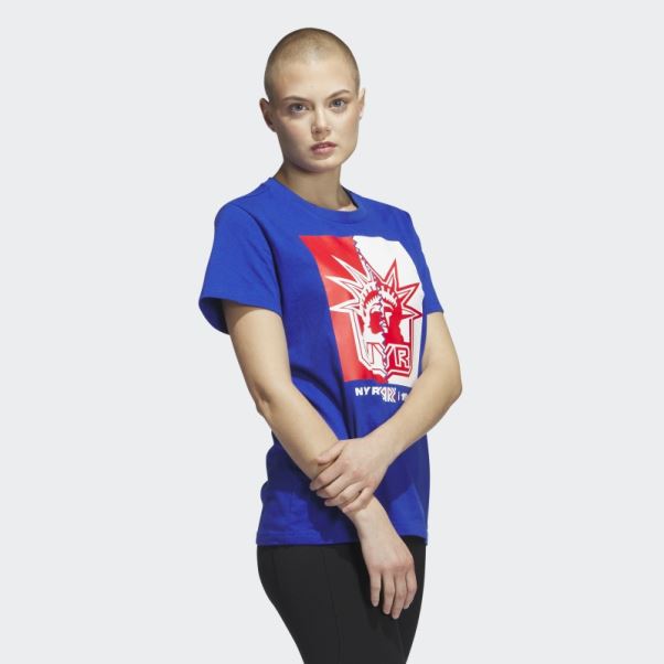 Tee Shirt Meneur De Jeu Adidas Rangers Bleu Royal