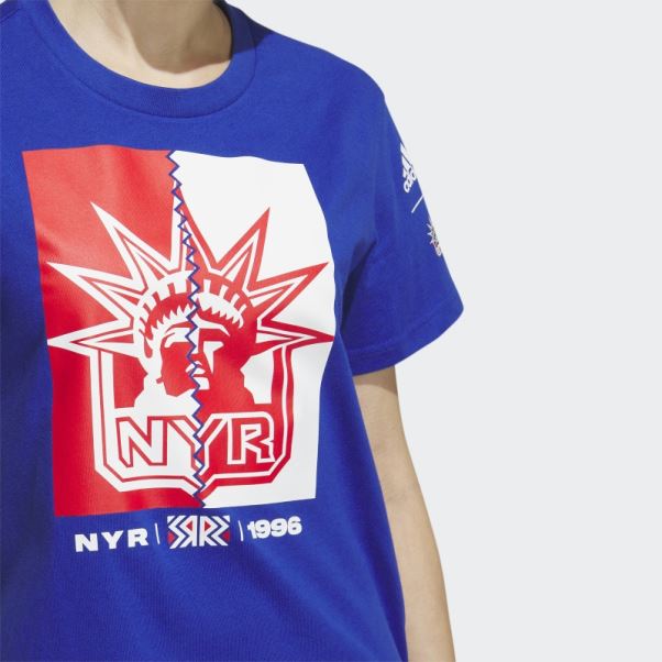 Tee Shirt Meneur De Jeu Adidas Rangers Bleu Royal