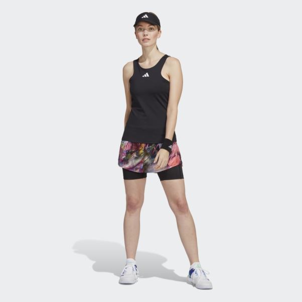 Adidas Melbourne Tennis Jupe Noir Chaud