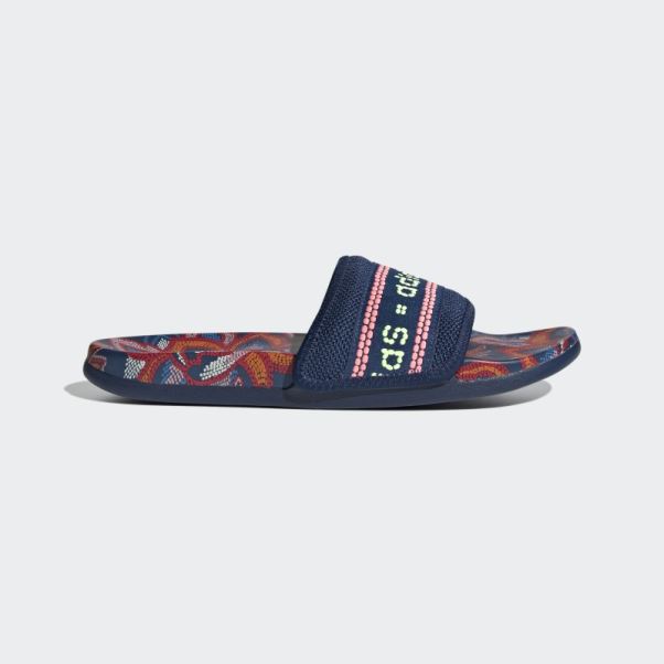Claquettes De Confort Adilette Mystery Bleu Adidas