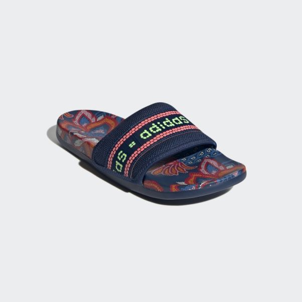 Claquettes De Confort Adilette Mystery Bleu Adidas