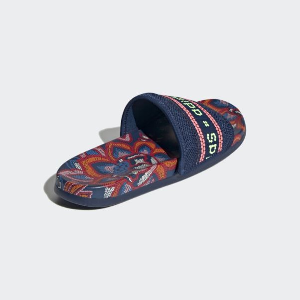 Claquettes De Confort Adilette Mystery Bleu Adidas