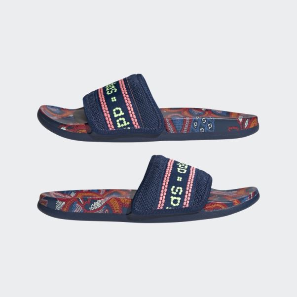 Claquettes De Confort Adilette Mystery Bleu Adidas
