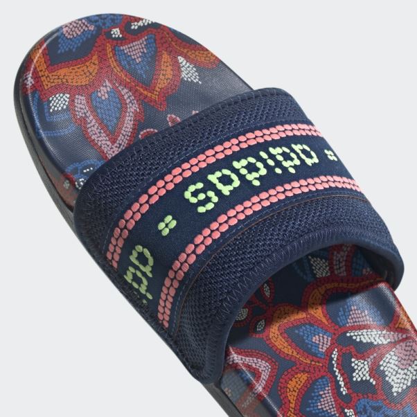Claquettes De Confort Adilette Mystery Bleu Adidas