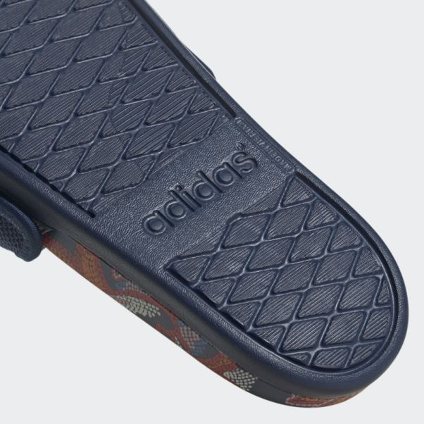 Claquettes De Confort Adilette Mystery Bleu Adidas