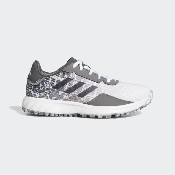 Chaussures De Golf Sans Crampons Adidas Juniors S2g Grises Mode
