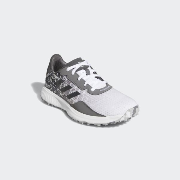 Chaussures De Golf Sans Crampons Adidas Juniors S2g Grises Mode