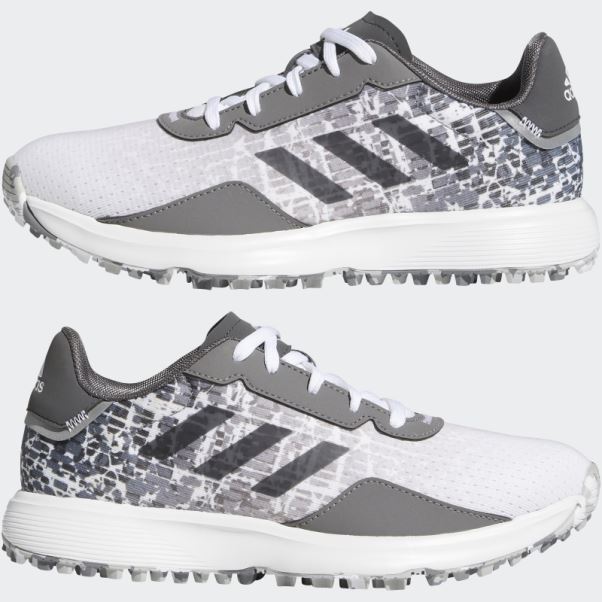 Chaussures De Golf Sans Crampons Adidas Juniors S2g Grises Mode