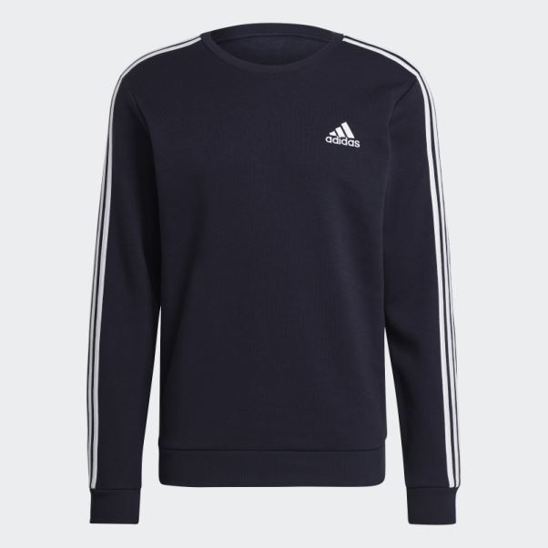 Sweat Essentiel à 3 Bandes En Polaire Adidas Ink