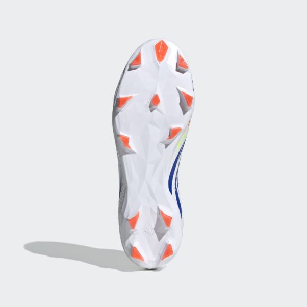 Adidas Predator Edge.3 Chaussures De Football Pour Terrain Sec Blanc