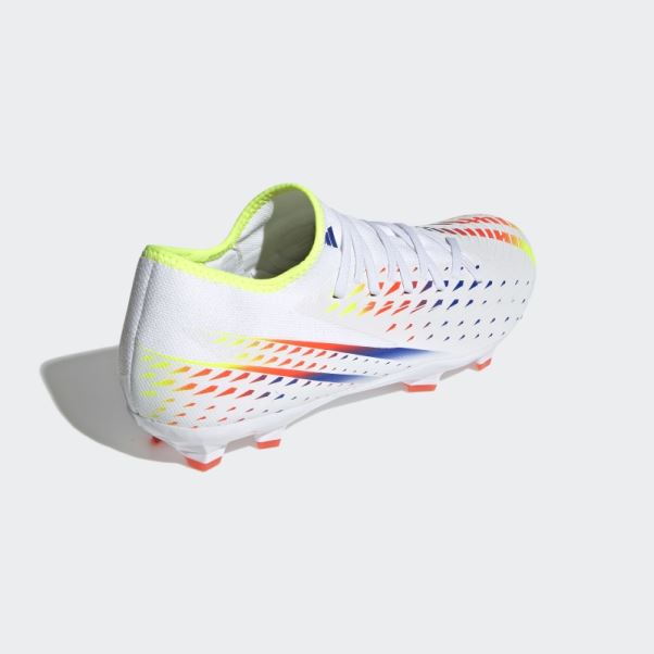 Adidas Predator Edge.3 Chaussures De Football Pour Terrain Sec Blanc