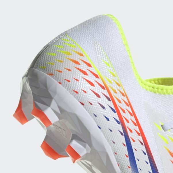 Adidas Predator Edge.3 Chaussures De Football Pour Terrain Sec Blanc