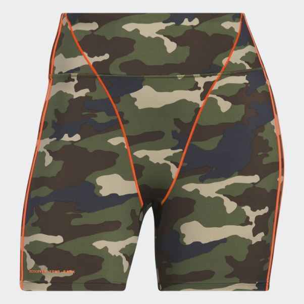 Adidas Short De Vélo 9 Pouces (taille Plus) Aop Camo