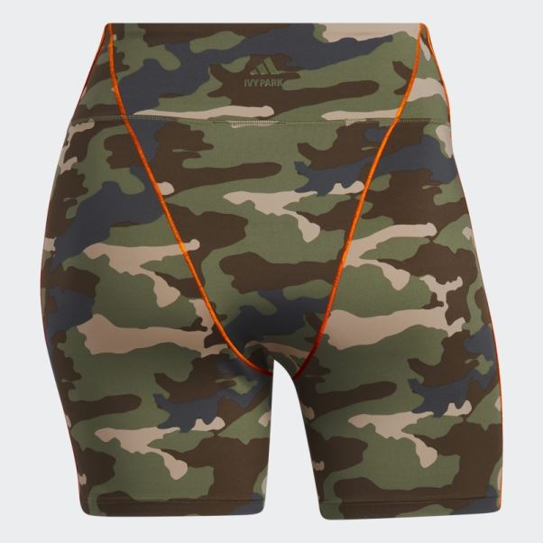 Adidas Short De Vélo 9 Pouces (taille Plus) Aop Camo
