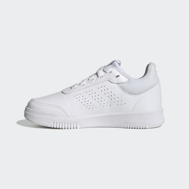 Adidas Tensaur Sport Training Chaussures à Lacets Blanches