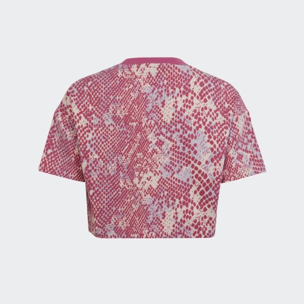 Future Icons T-shirt En Coton Imprimé Allover Quartz Adidas