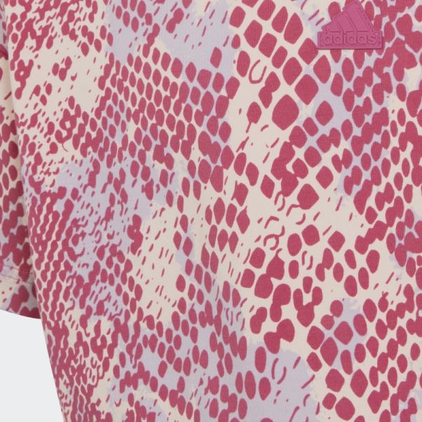 Future Icons T-shirt En Coton Imprimé Allover Quartz Adidas