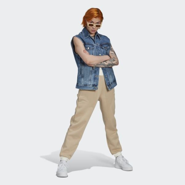 Pantalon De Jogging Resserré Adidas Beige